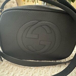 Gucci Black Leather Crossbody Bag